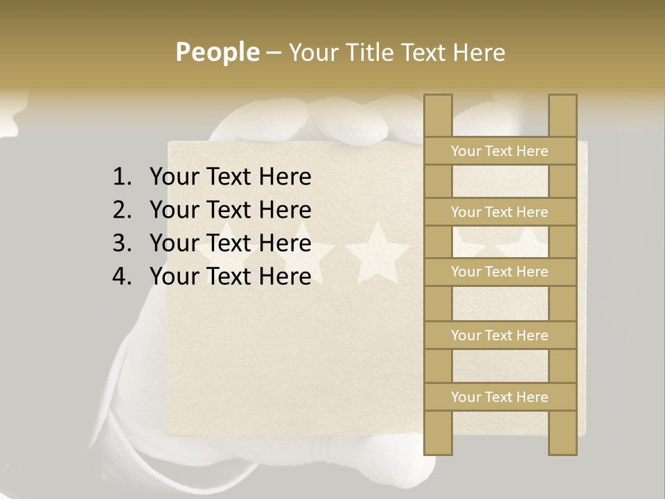 First Success Gloves PowerPoint Template