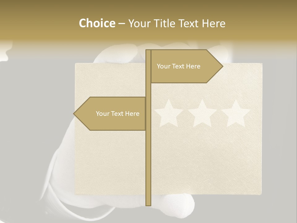 First Success Gloves PowerPoint Template