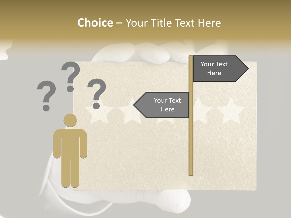 First Success Gloves PowerPoint Template