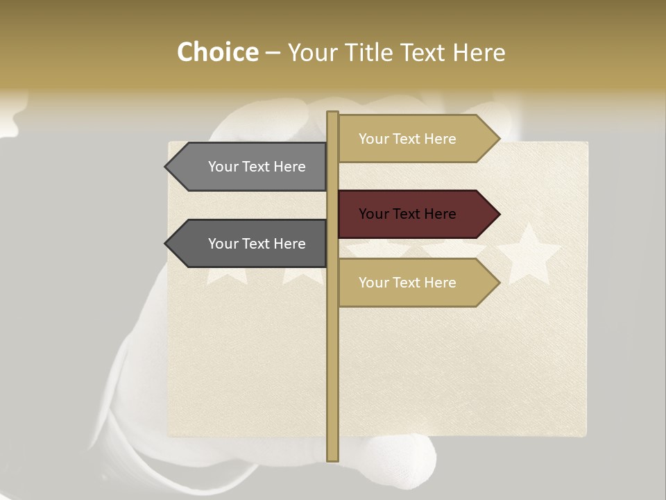 First Success Gloves PowerPoint Template