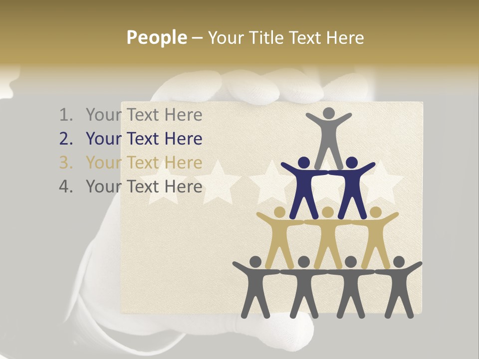 First Success Gloves PowerPoint Template