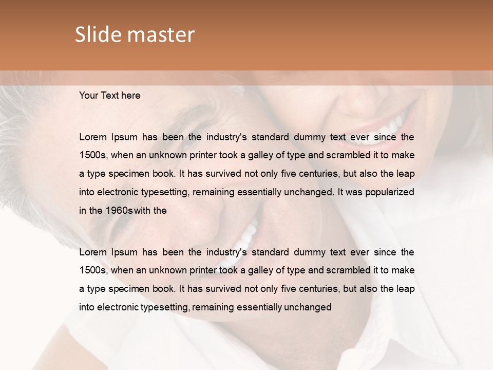 Hugging Couple Male PowerPoint Template