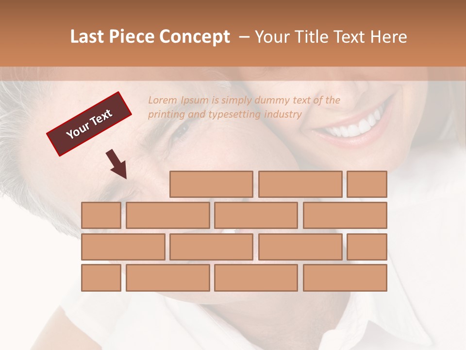 Hugging Couple Male PowerPoint Template
