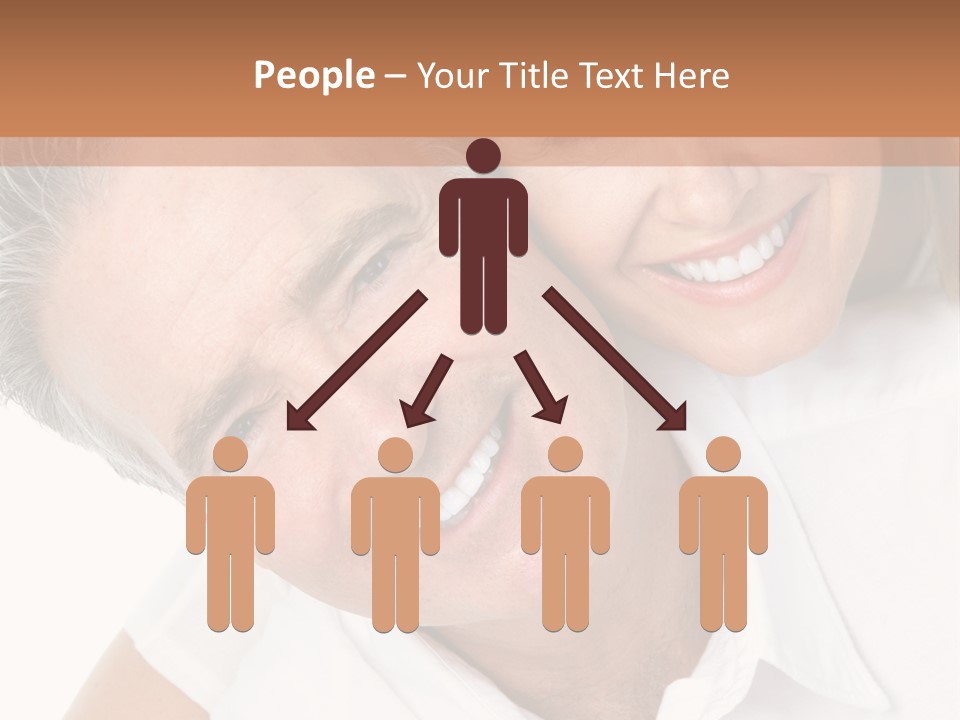 Hugging Couple Male PowerPoint Template