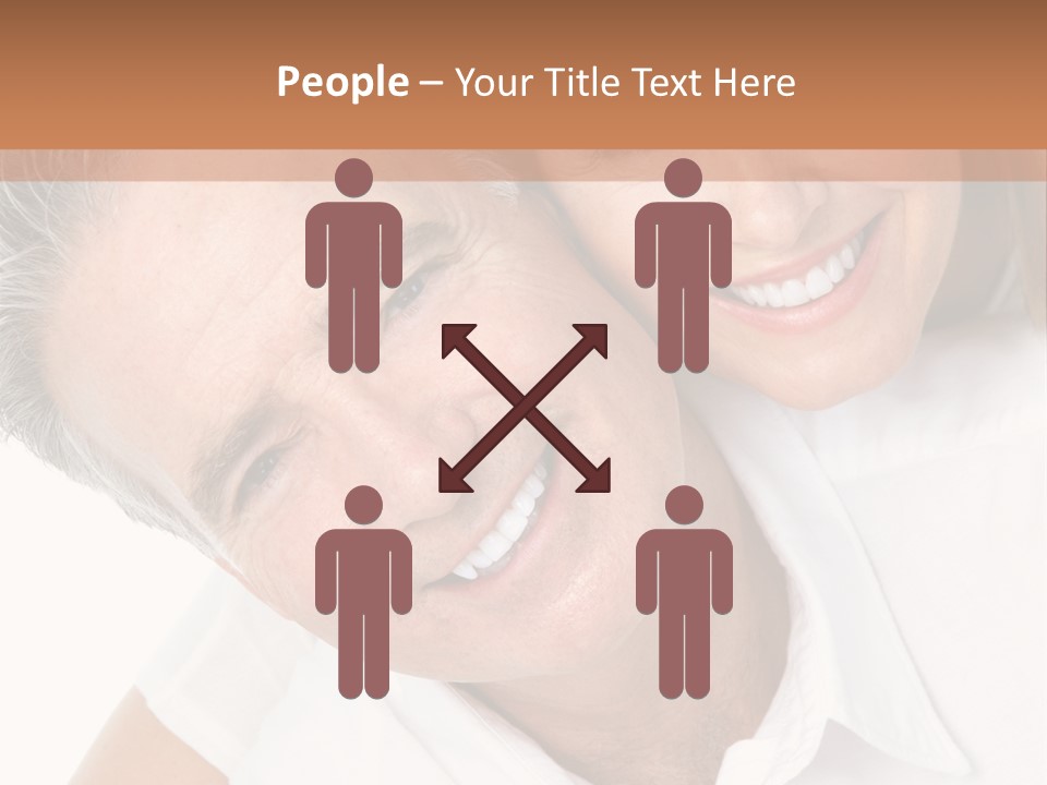 Hugging Couple Male PowerPoint Template