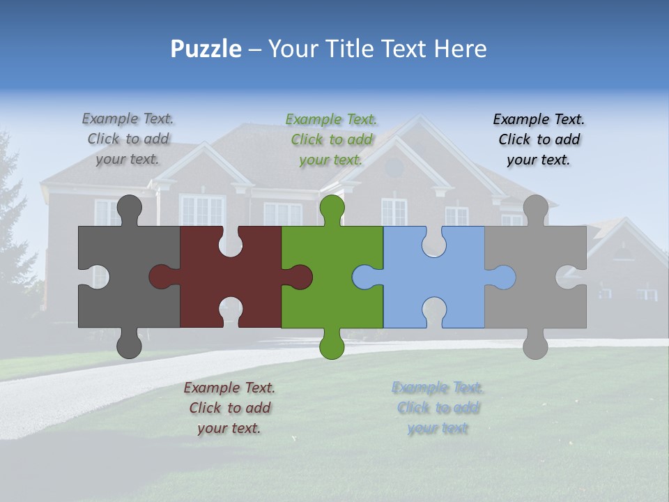 Home Exterior Building Exterior Residential District PowerPoint Template