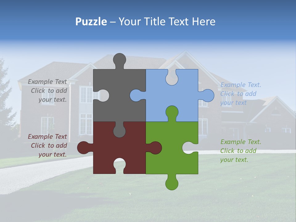 Home Exterior Building Exterior Residential District PowerPoint Template