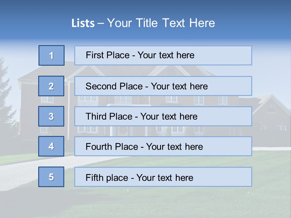 Home Exterior Building Exterior Residential District PowerPoint Template