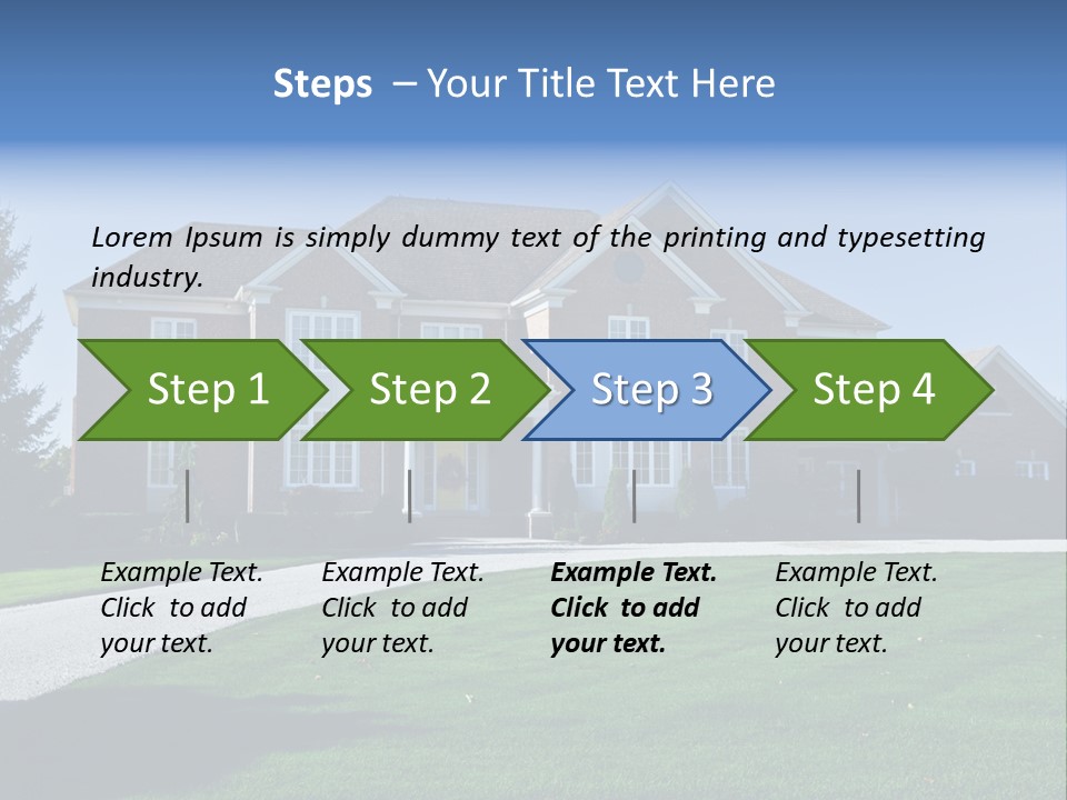 Home Exterior Building Exterior Residential District PowerPoint Template