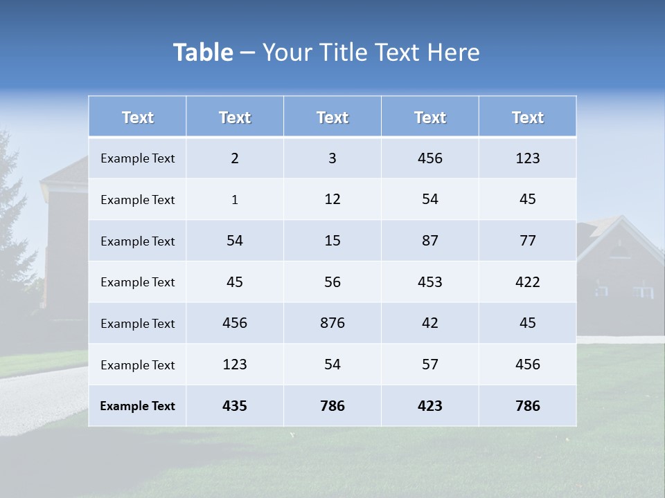 Home Exterior Building Exterior Residential District PowerPoint Template