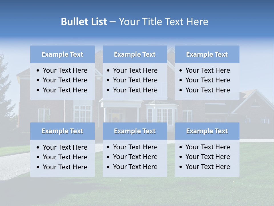 Home Exterior Building Exterior Residential District PowerPoint Template