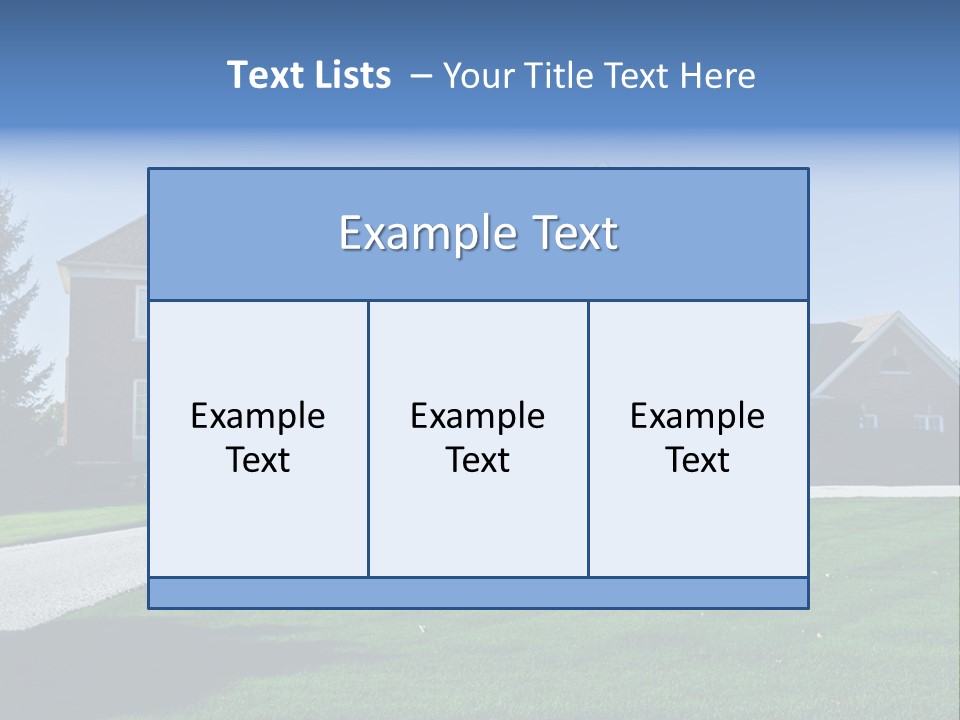 Home Exterior Building Exterior Residential District PowerPoint Template