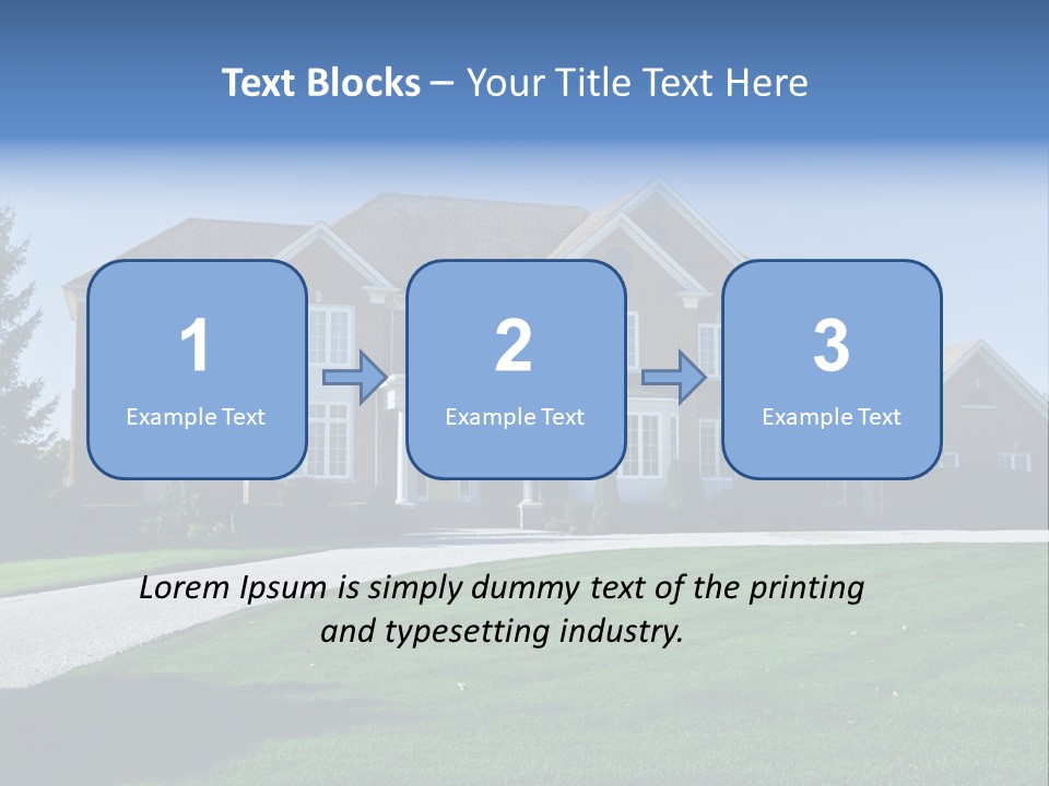 Home Exterior Building Exterior Residential District PowerPoint Template