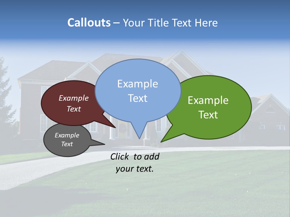Home Exterior Building Exterior Residential District PowerPoint Template
