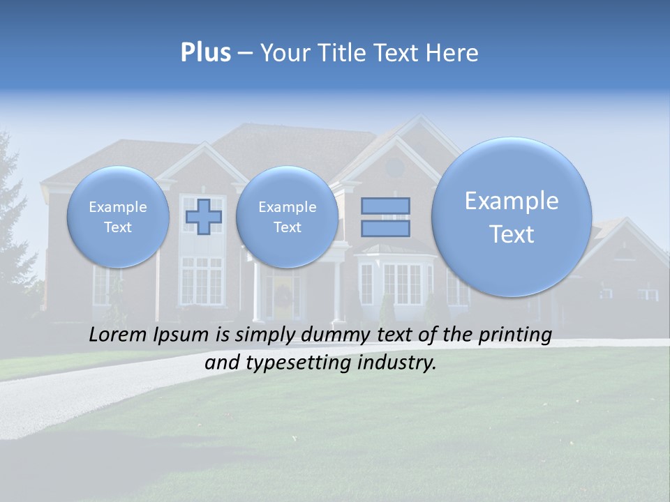 Home Exterior Building Exterior Residential District PowerPoint Template