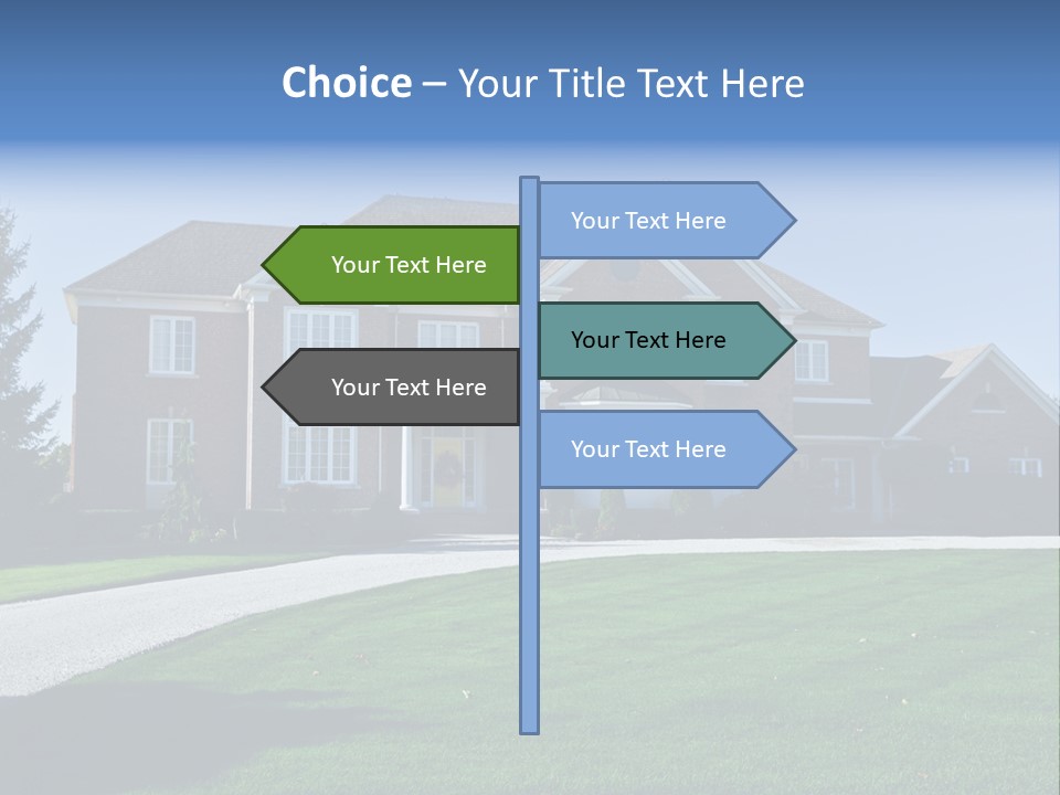 Home Exterior Building Exterior Residential District PowerPoint Template