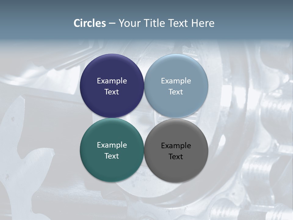 Mechanism Technology Clockwork PowerPoint Template