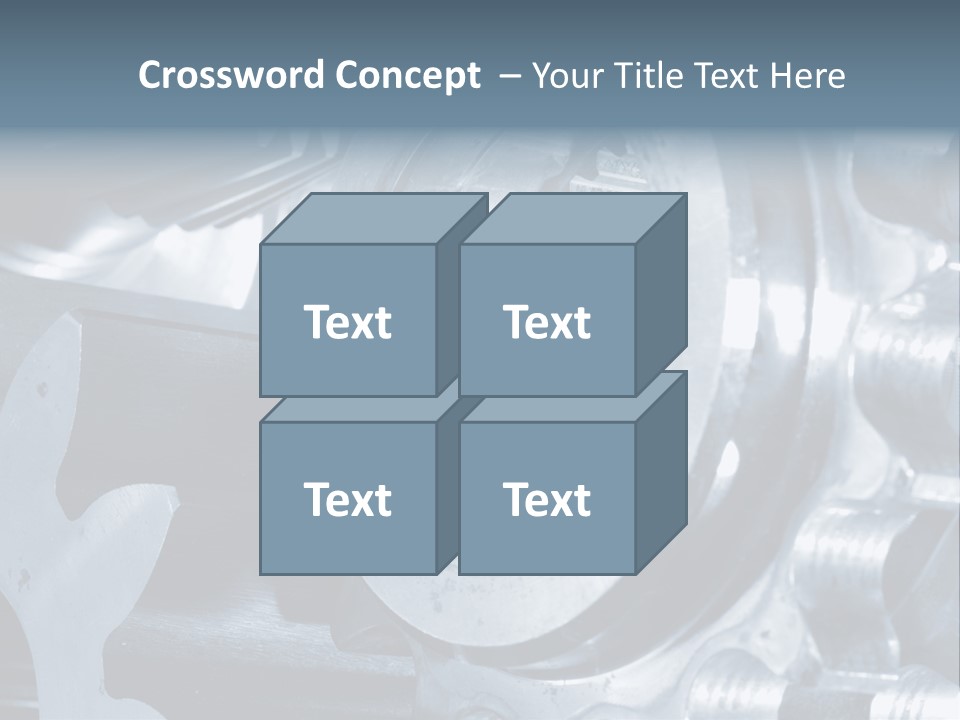Mechanism Technology Clockwork PowerPoint Template