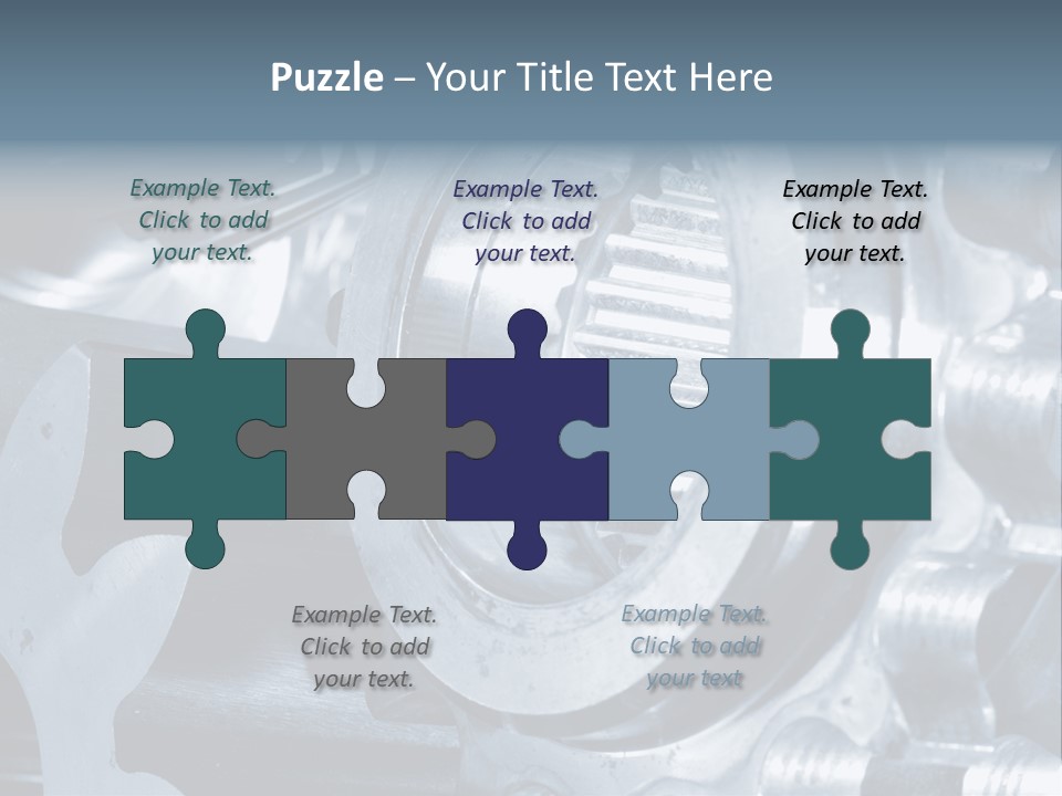 Mechanism Technology Clockwork PowerPoint Template