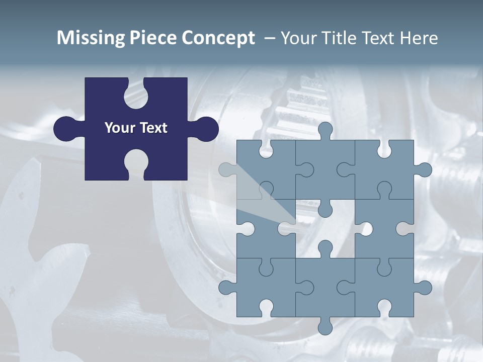 Mechanism Technology Clockwork PowerPoint Template