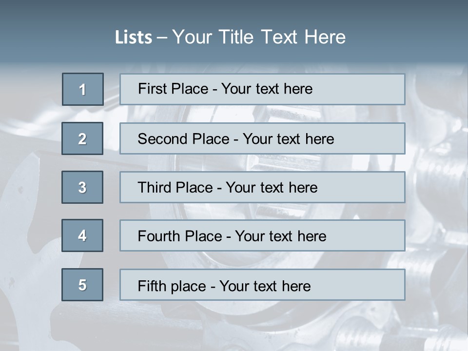 Mechanism Technology Clockwork PowerPoint Template