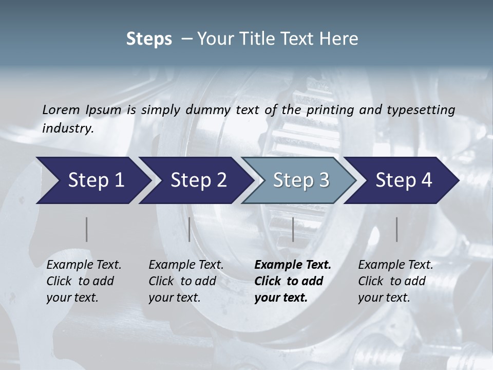 Mechanism Technology Clockwork PowerPoint Template