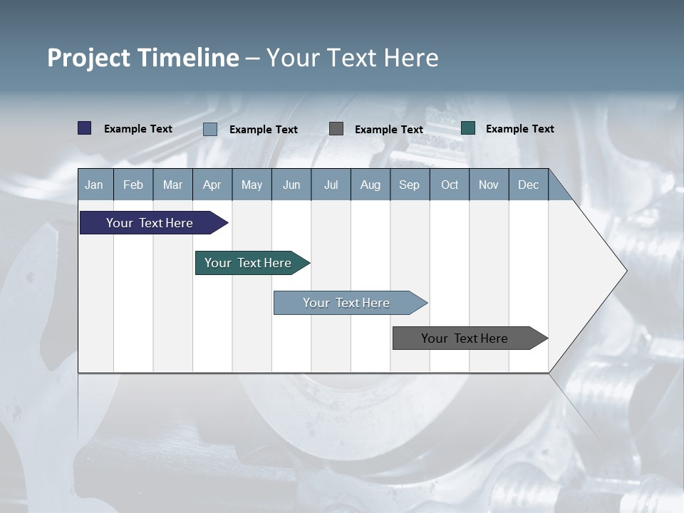 Mechanism Technology Clockwork PowerPoint Template