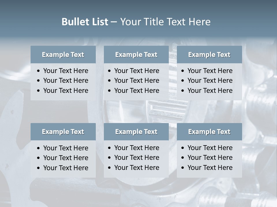 Mechanism Technology Clockwork PowerPoint Template