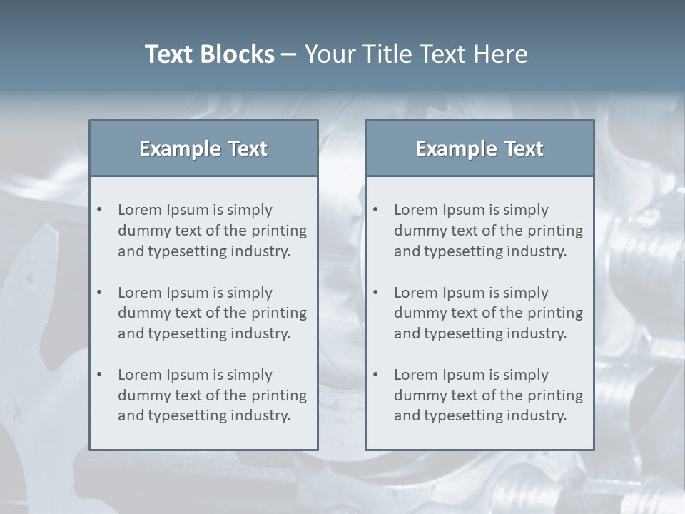 Mechanism Technology Clockwork PowerPoint Template