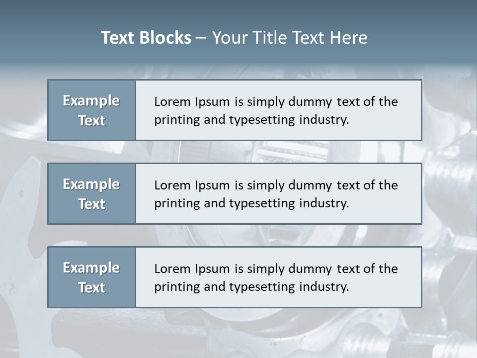 Mechanism Technology Clockwork PowerPoint Template