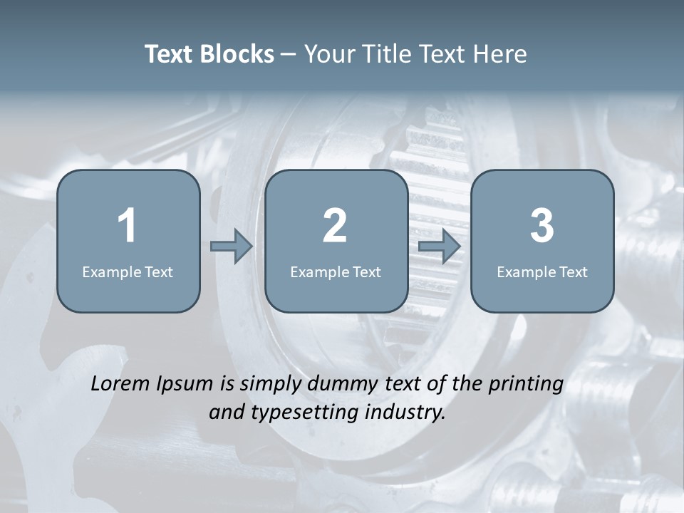 Mechanism Technology Clockwork PowerPoint Template