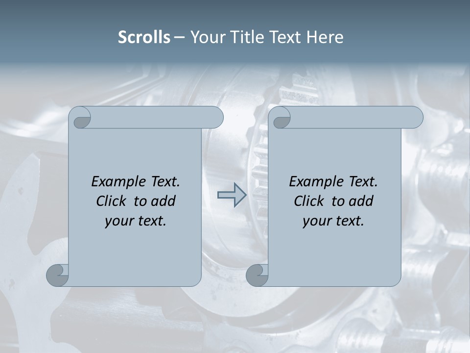 Mechanism Technology Clockwork PowerPoint Template