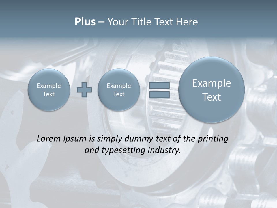 Mechanism Technology Clockwork PowerPoint Template