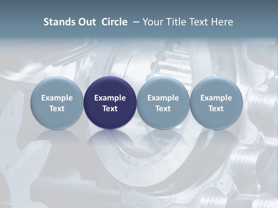 Mechanism Technology Clockwork PowerPoint Template