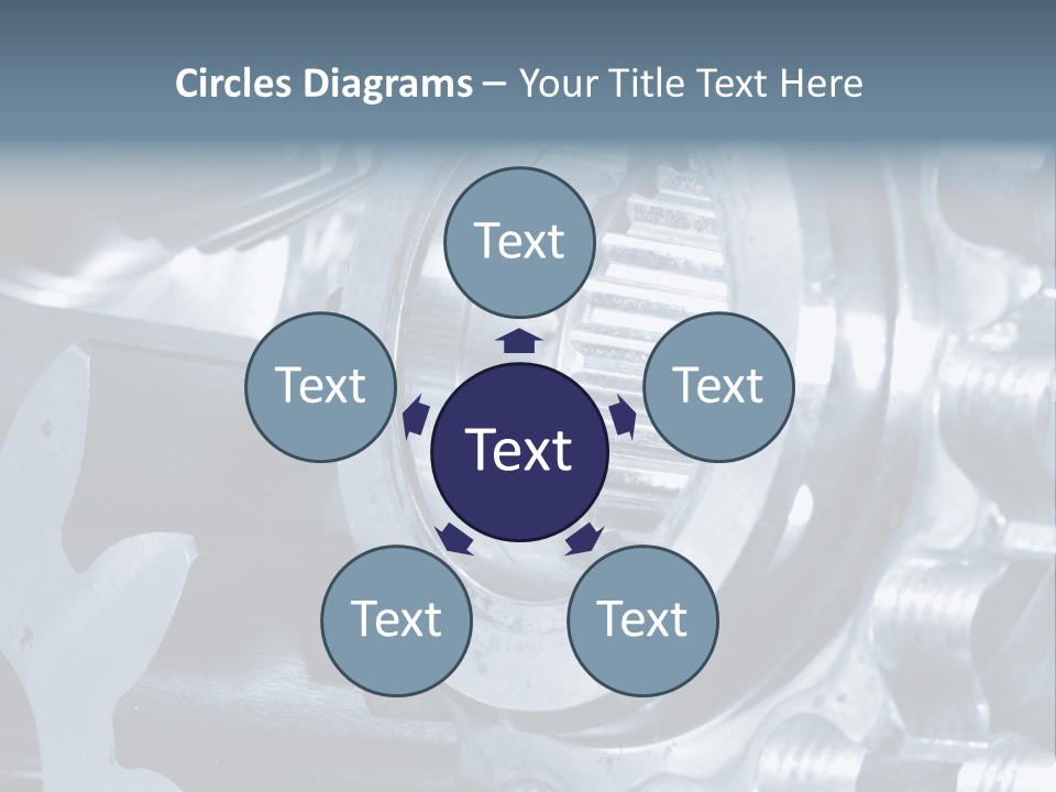 Mechanism Technology Clockwork PowerPoint Template