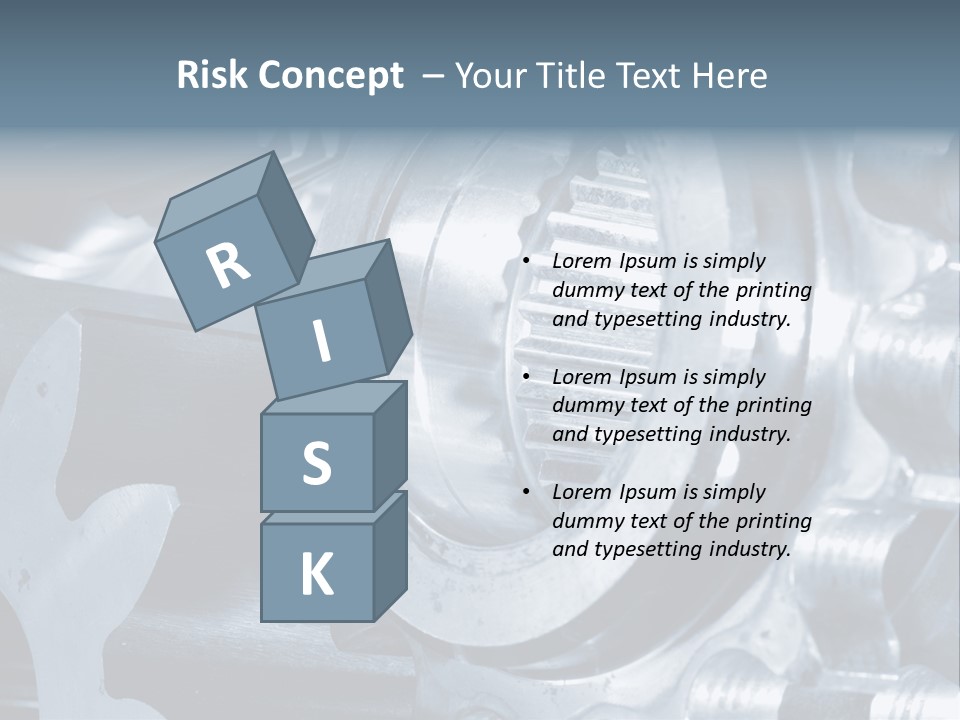 Mechanism Technology Clockwork PowerPoint Template