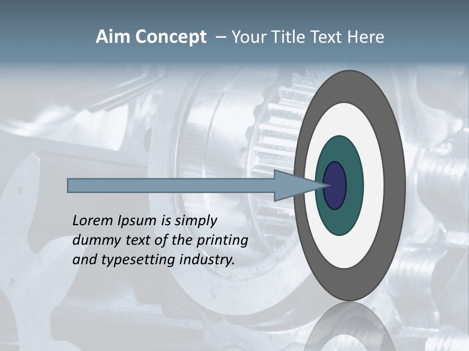 Mechanism Technology Clockwork PowerPoint Template