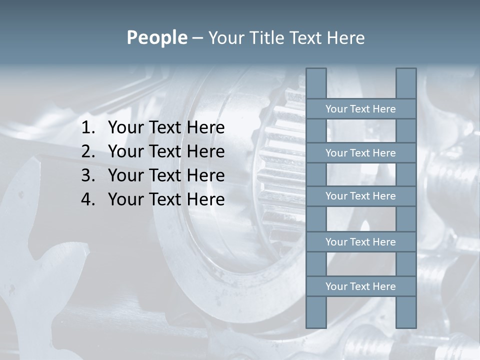 Mechanism Technology Clockwork PowerPoint Template