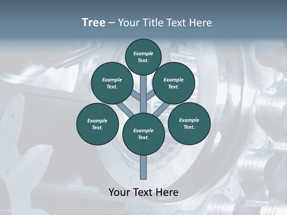 Mechanism Technology Clockwork PowerPoint Template