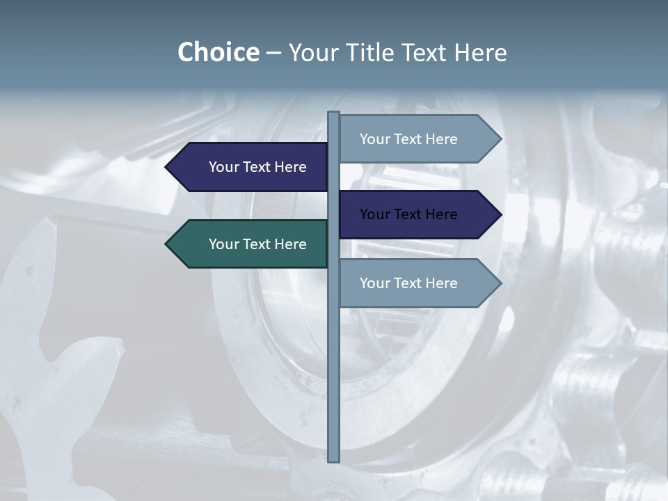 Mechanism Technology Clockwork PowerPoint Template
