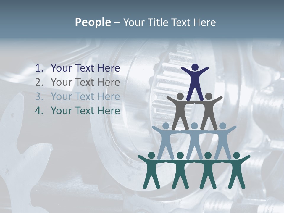Mechanism Technology Clockwork PowerPoint Template
