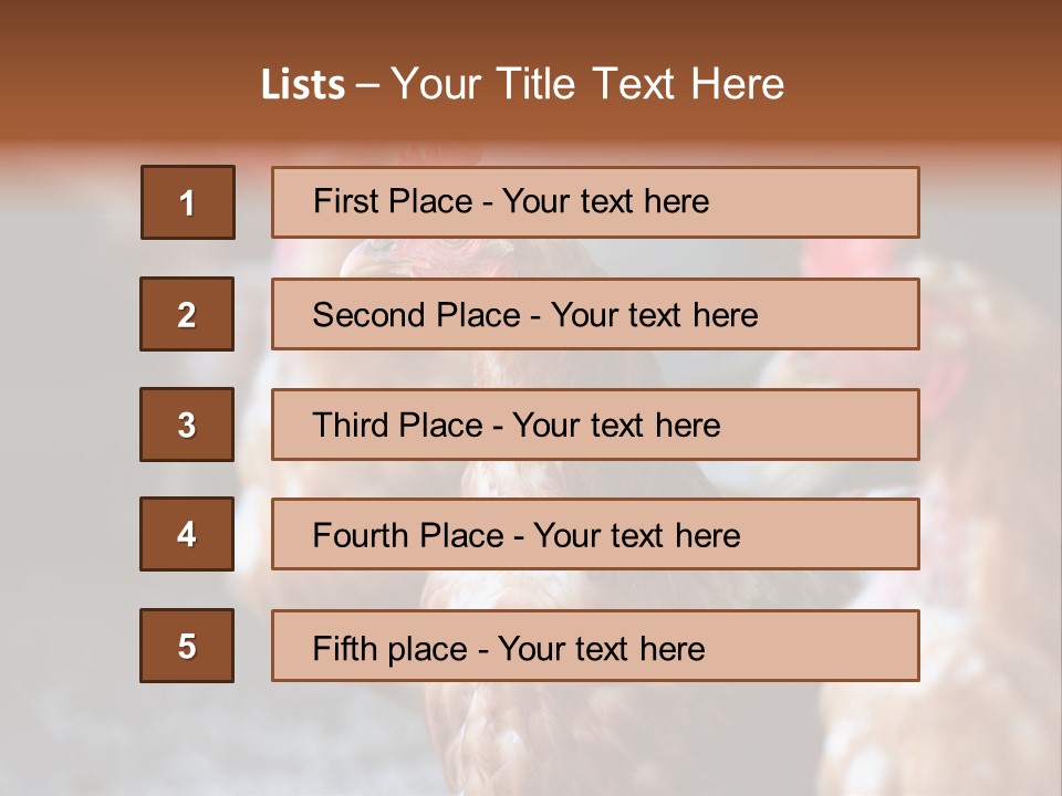 Egg Animal Leg PowerPoint Template