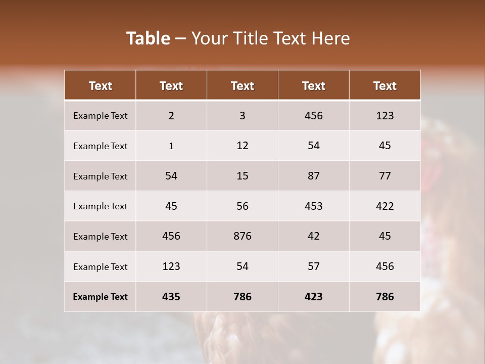 Egg Animal Leg PowerPoint Template