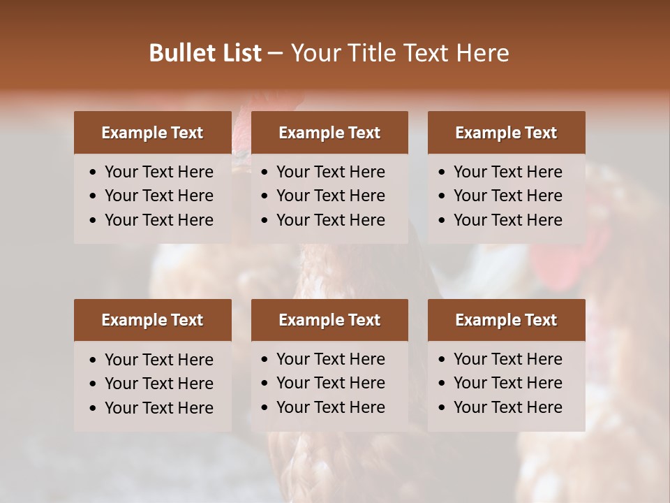 Egg Animal Leg PowerPoint Template