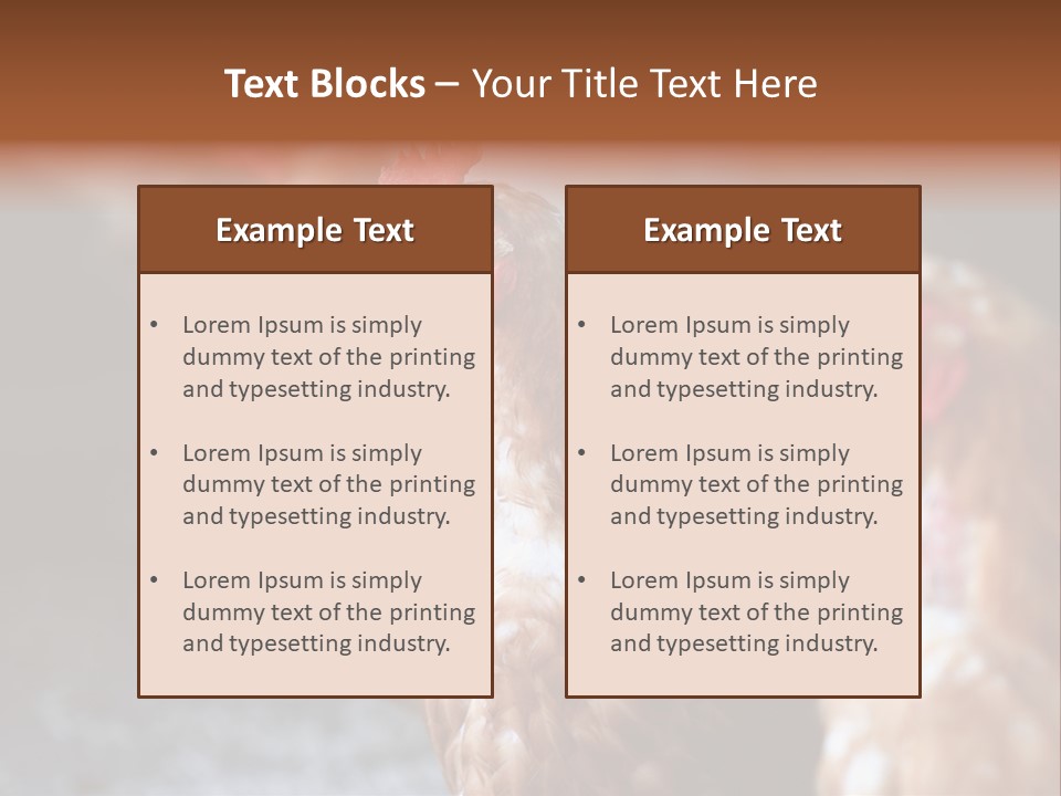 Egg Animal Leg PowerPoint Template