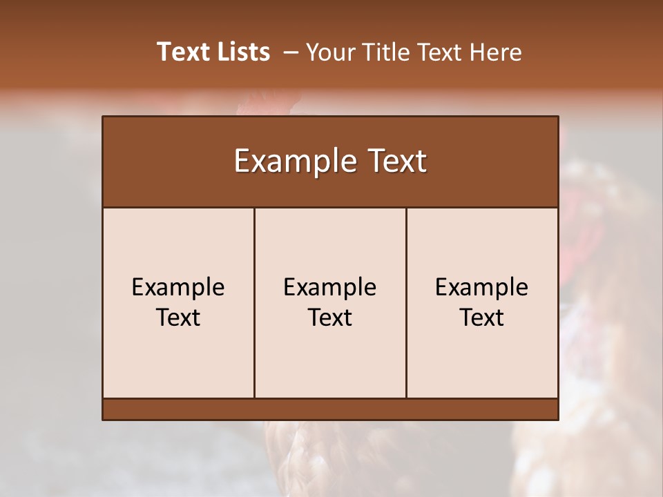 Egg Animal Leg PowerPoint Template