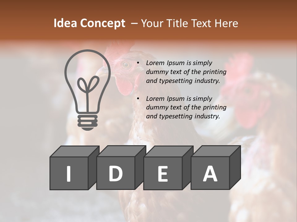 Egg Animal Leg PowerPoint Template