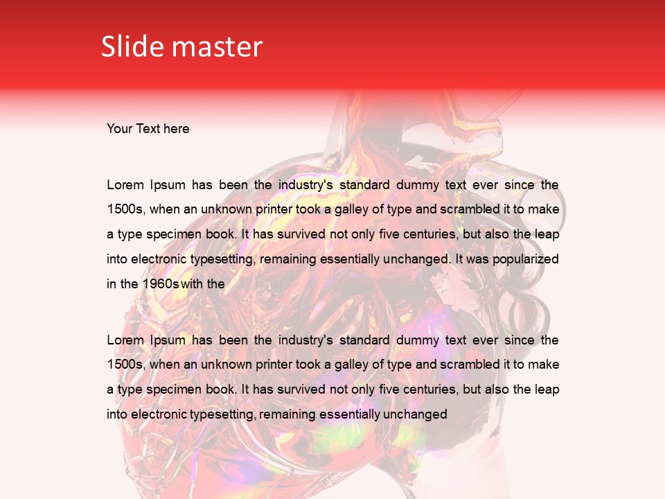 Cardiology Healthcare Model PowerPoint Template