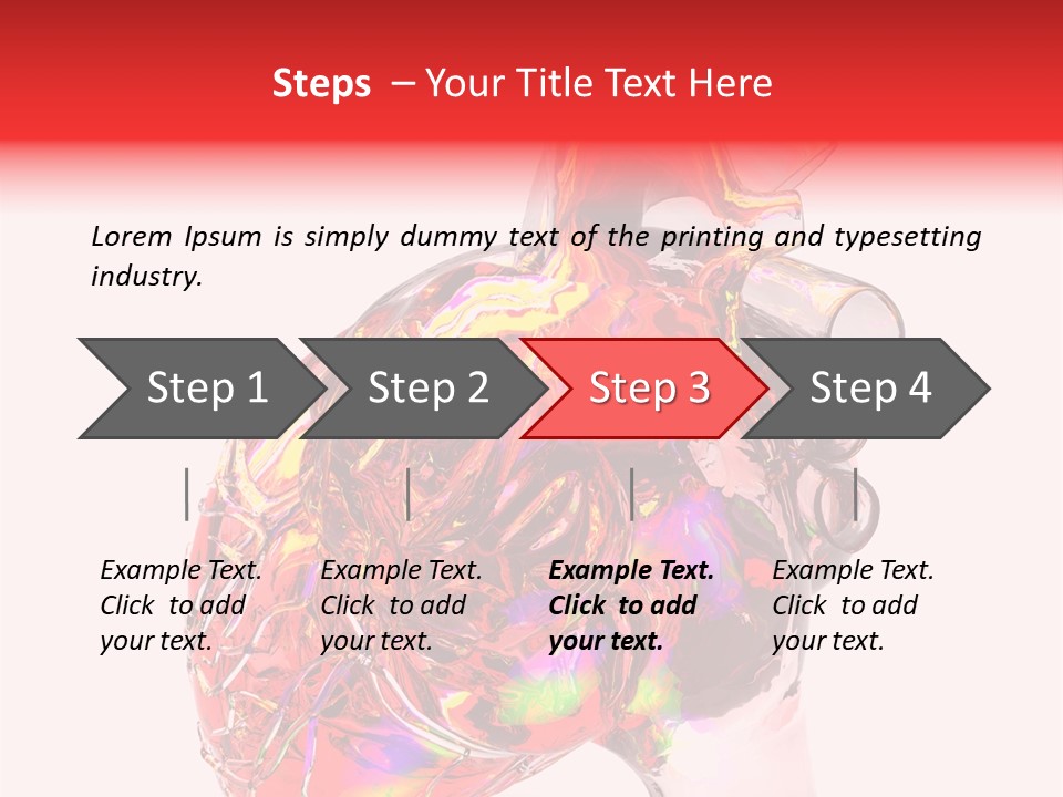 Cardiology Healthcare Model PowerPoint Template