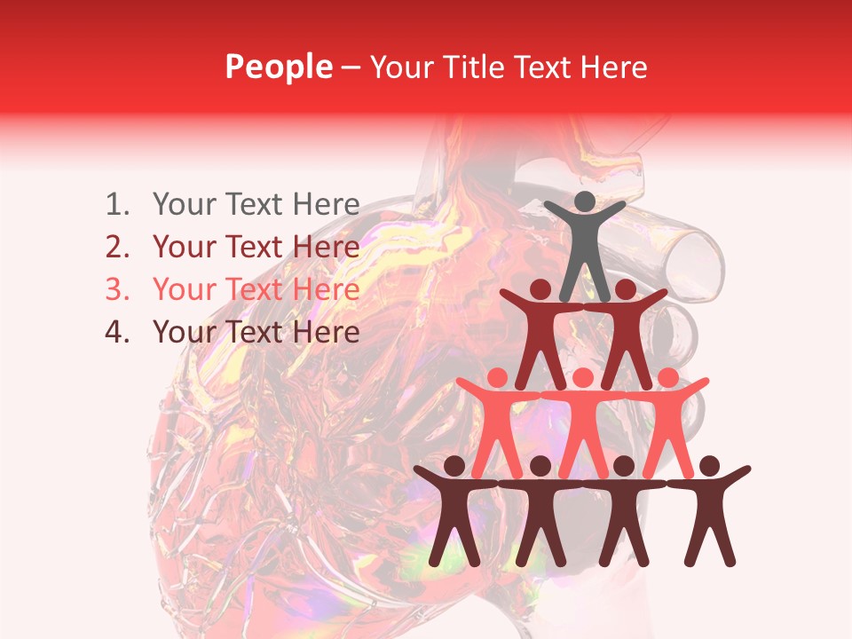 Cardiology Healthcare Model PowerPoint Template